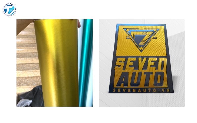 Decal xước vàng